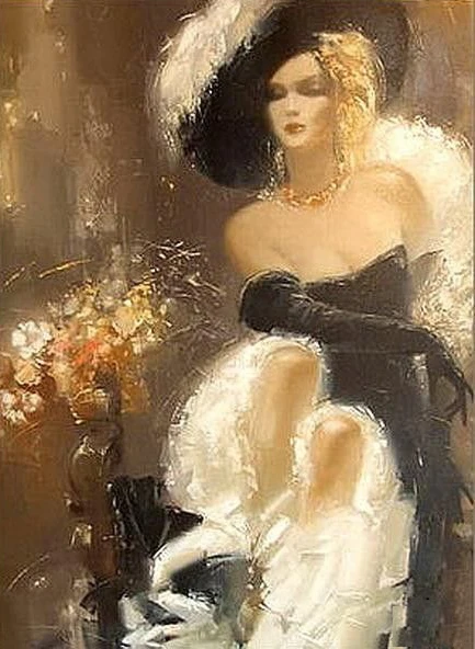 New DIY Acrylic Paint By Number Kit PBN Art Painting On Canvas Home Decal Frameless Portrait Painted beauties 16x20&quot 40x50cm | Дом и сад