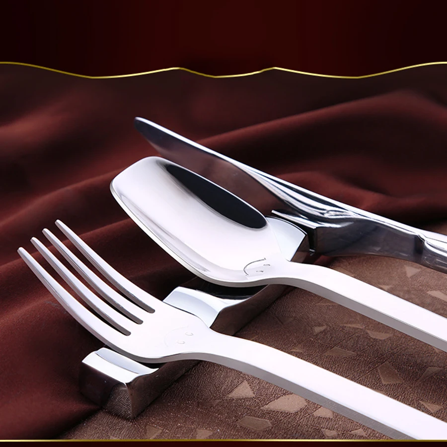 Японский стиль Западный сплав держатель для посуды нержавеющая сталь вилка