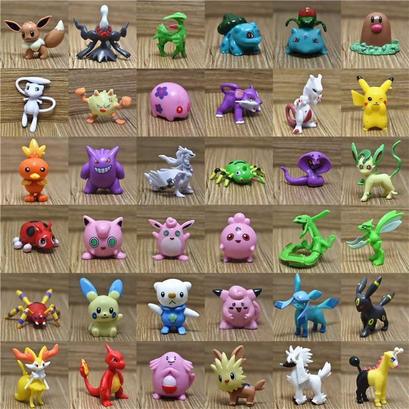 Pokeball 144 различных дизайнов 2 5 3 см мини фигурки горячие игрушки Аниме Фигурки