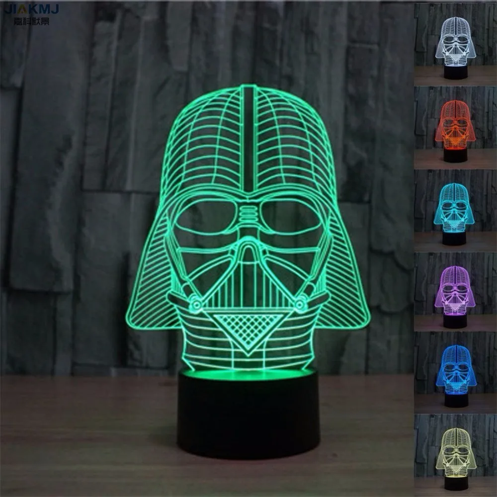 

Star Wars Lamp Darth Vader Anakin Skywalker 3D Lamp Novelty Night Lights USB Light Glowing Child's Gift Bedroom LED