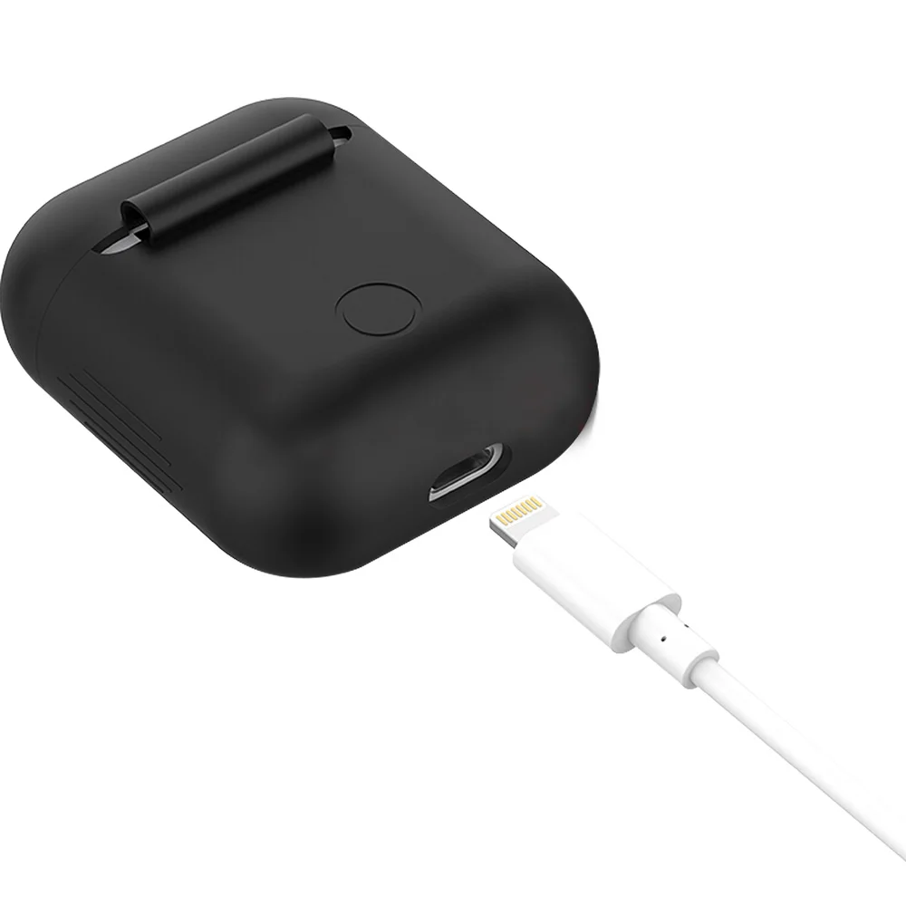Силиконовый противоударный чехол для Airpods аксессуары наушников с Bluetooth Apple