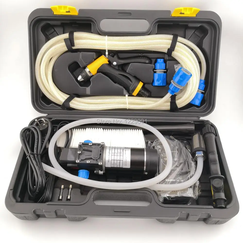 Продажа Портативная Автомойка высокого давления, 100 Вт, 12 В, с водяным насосом