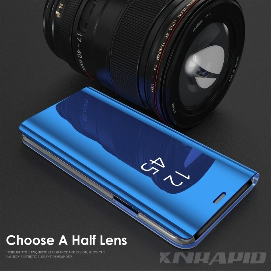 Флип-чехол для телефона Huawei P30 Lite полностью зеркальные кожаные чехлы чехол Mate 20 P20