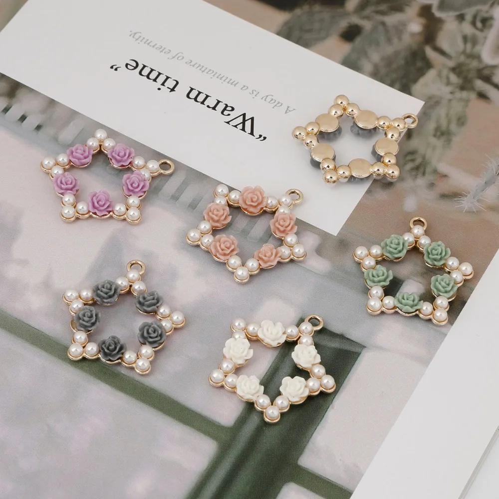 2 шт./лот жемчужное покрытие в форме звезд из смолы для самостоятельного