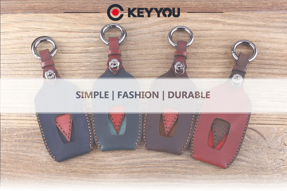 Чехол для ключей от KEYYOU, автомобильный чехол для Audi A4, A4L, A5, S5, A6, Q5, SQ5, Fob, 3 кнопки, натуральная кожа, чехол для дистанционного ключа