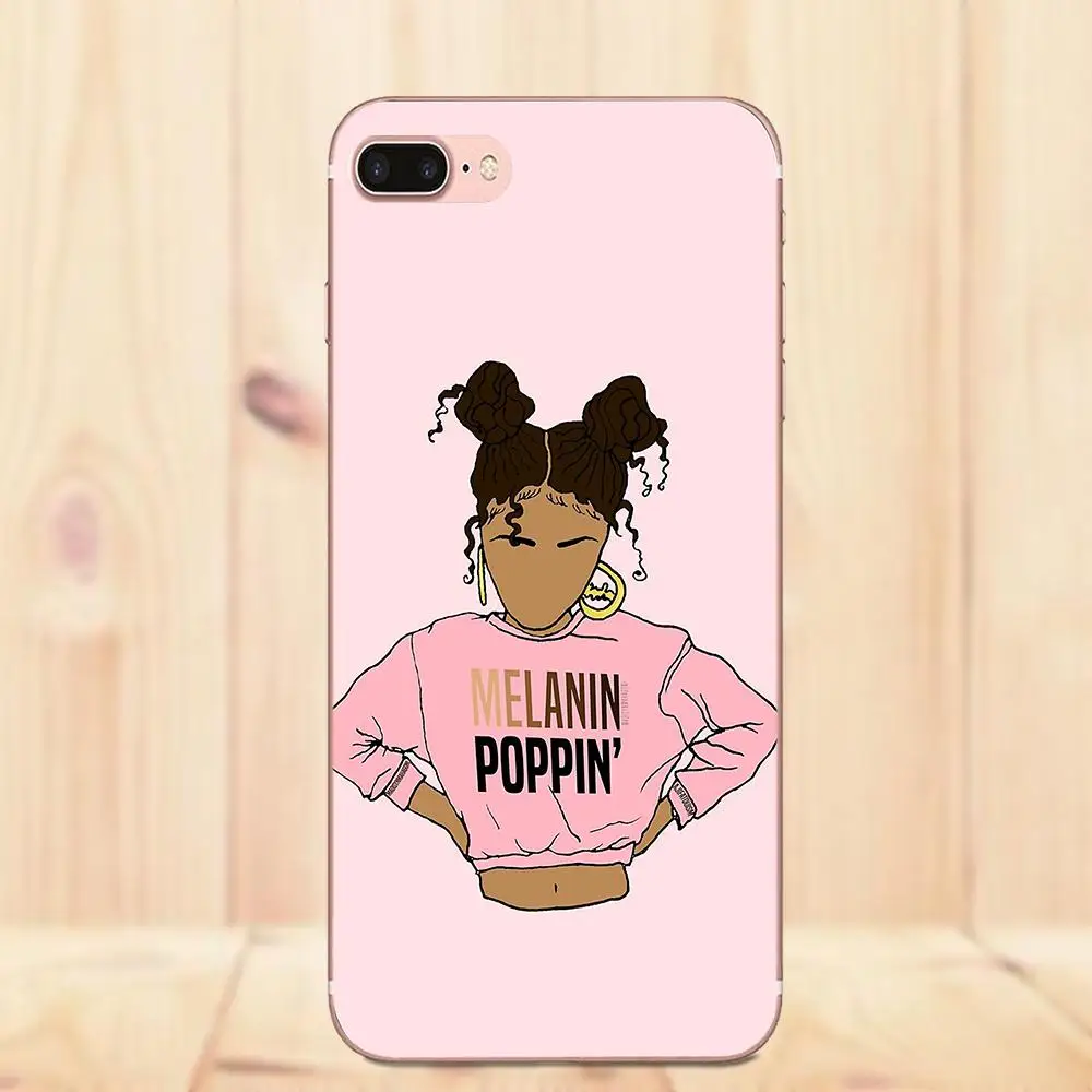 Maerknon TPU оригинал для Apple iPhone 4 4S 5 5C 5S SE 6 6S 7 8 Plus X 2bunz Melanin Poppin Aba | Мобильные телефоны и
