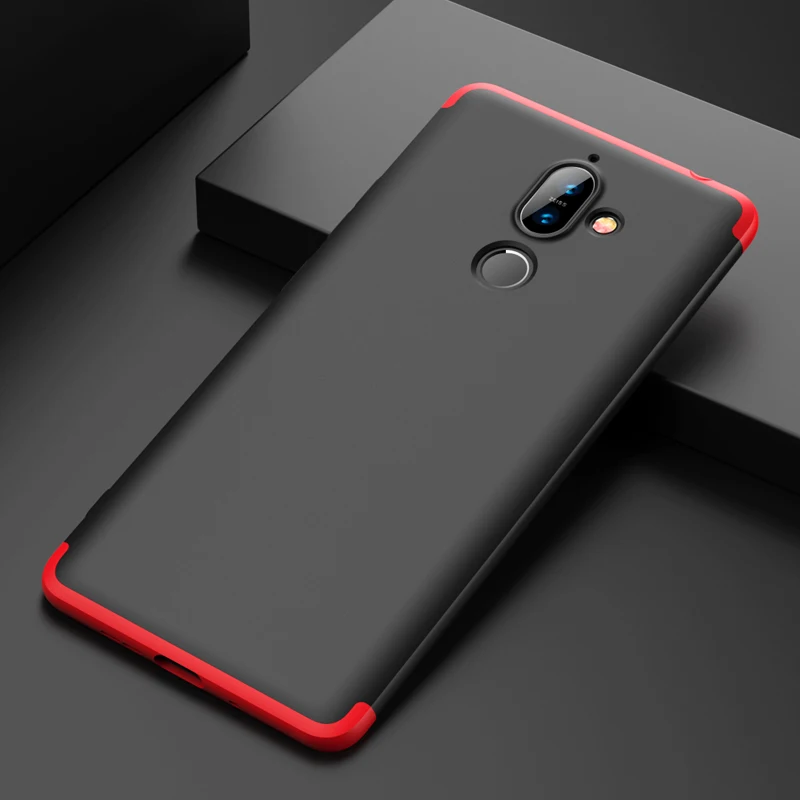 Роскошный Жесткий 3 в 1 матовый ПК ультра тонкий ударопрочный чехол для Nokia 9 Pure View