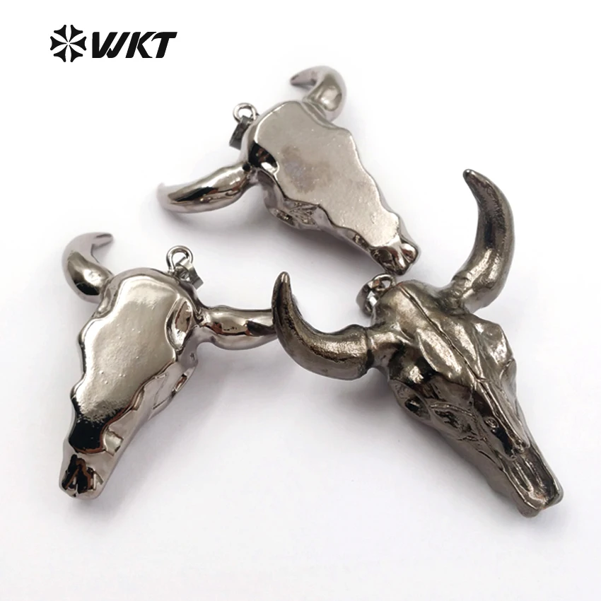 WT-P1341 оптовая продажа винтажные подвески из смолы в виде рога буйвола элегантный