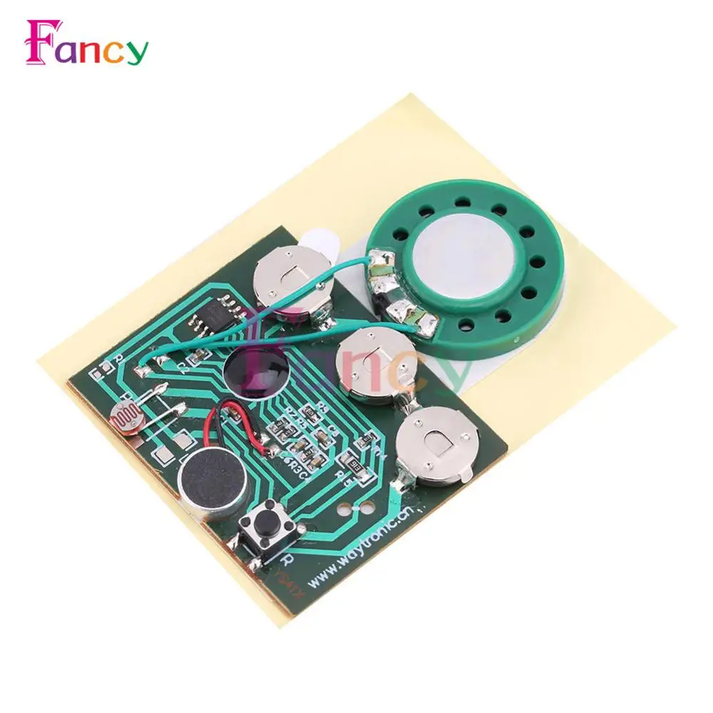 

Плата звукового диктофона 30 с 30 секунд, плата фоточувствительного программируемого аудио чипа с управлением клавишами, для поздравительной открытки, «сделай сам»