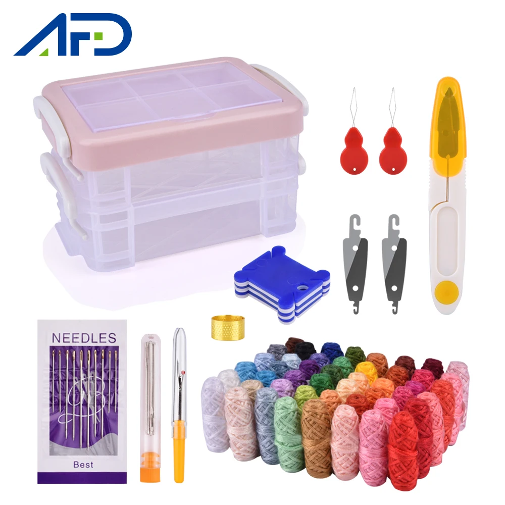 

48 Цвет швейных ниток и квилтинга инструменты многофункциональная швейная комплект поставки для сварочный аппарат с ручным пошивом вышивка...