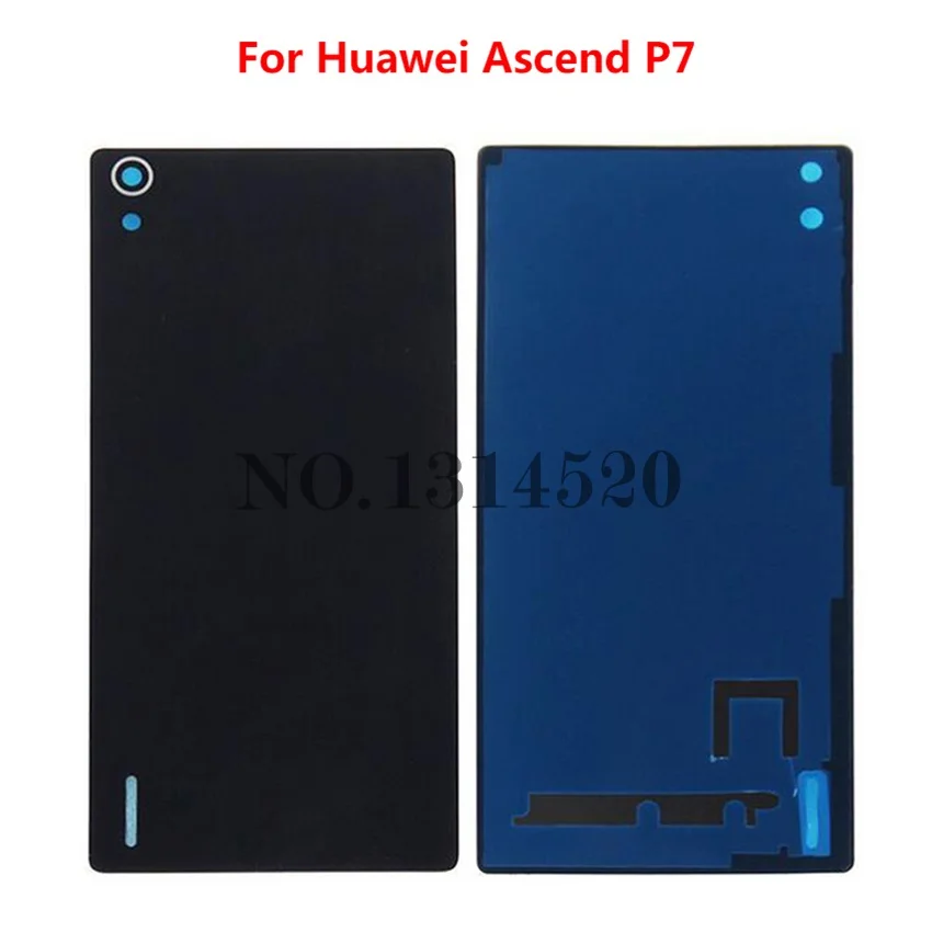 Задняя крышка корпуса стеклянная аккумуляторной двери панель для Huawei Ascend P7 с