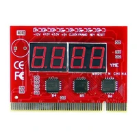 pci 4 bit red board diagnostic card 4 bit computer motherboard diagnostic card test card detection card