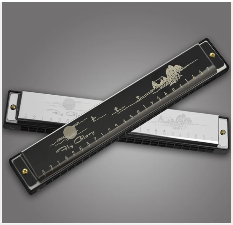 

Бесплатная доставка! 24 Bores holes C tone Tremolo Harmonica легко играть яркий звук Tremolo Harmonica (серебро/золото/черный цвет)