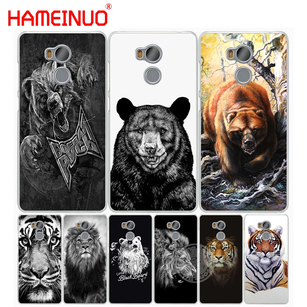 HAMEINUO чехол для телефона с русским медведем тигром львом Xiaomi redmi 4 1 1s 2 3 3s note 5 4X 4A 5A