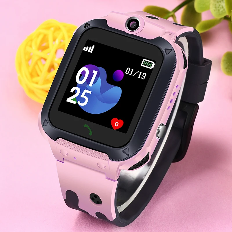 2019 New Smart watch LBS Kid SmartWatches Phone Camera Touch Screen Baby Watch for Children SOS Call Location Finder Locator+Box |