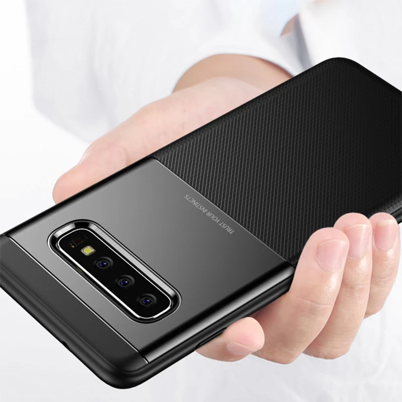 KSELF Ultra Thin Case For Samsung Galaxy S10 lite S10e S9 Note9 Anti-Slip Hybrid Shockproof Cover | Мобильные телефоны и