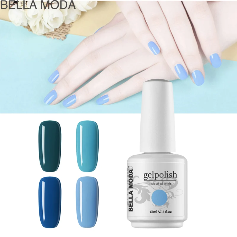 Отмачиваемый Гель лак 15 мл BELLA MODA маникюрный набор и наборы УФ светодиодный для