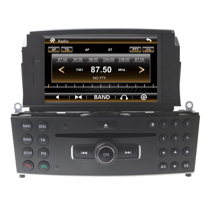 Бесплатная доставка 7 &quotавтомобильный CD DVD плеер GPS радио для Mercedes Benz C Class C200 C180 W204