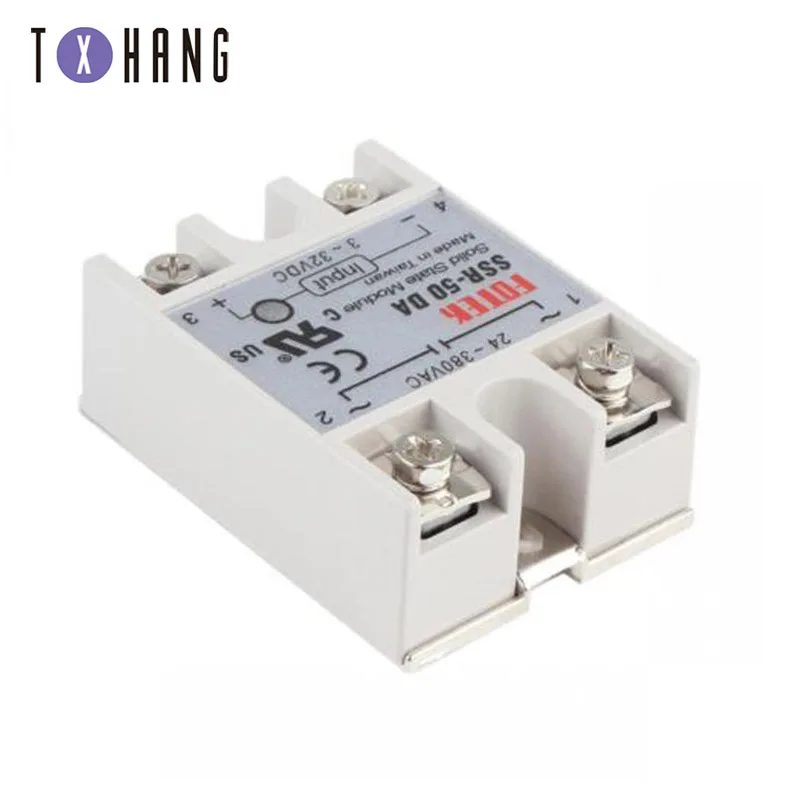 Промышленное твердотельное реле SSR 100A с защитным флагом SSR-100DA SSR-75DA SSR-60DA 10DA 25DA 40DA DC