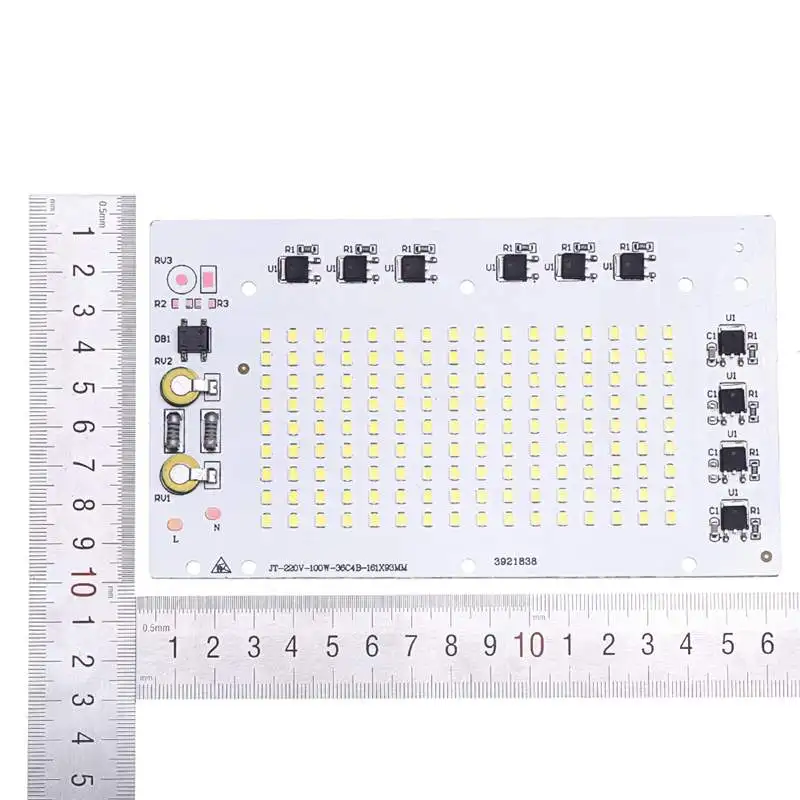 CLAITE 1 шт. 5 шт. 10 шт. 100 Вт светодиодный SMD2835 чип лампа солнечных батареях Smart IC драйвер для прожектор AC220V