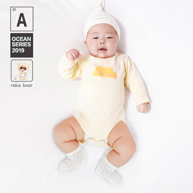 Niduo Bear/5 шт./компл. милые хлопковые однотонные летние дышащие носки для малышей