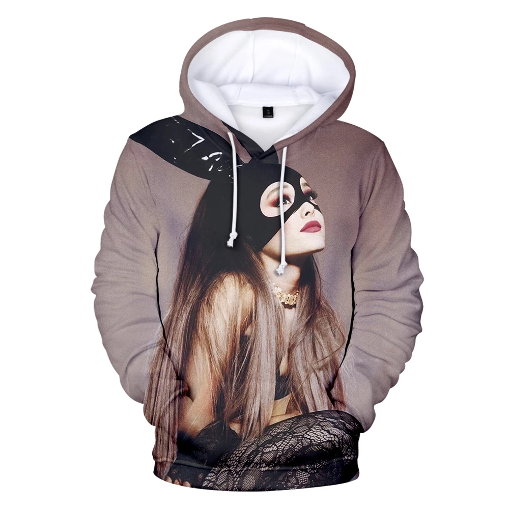 Popular Ariana Grande 3D Hoodies Sweatshirts Men/Women High Quality Pullovers Streetwear Confortable Fashion Hoody | Мужская одежда