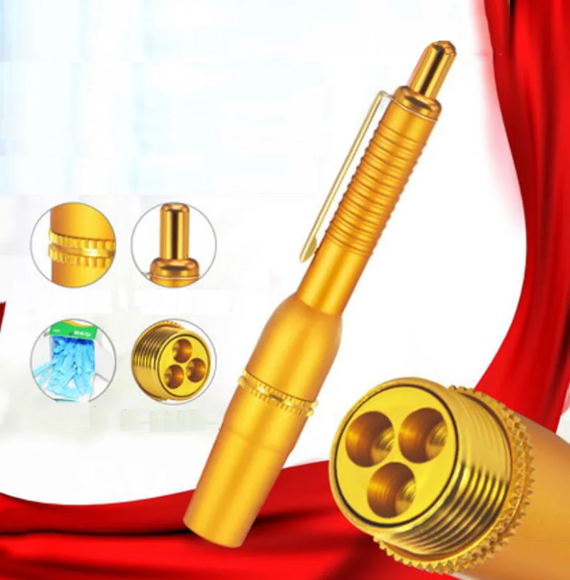Игла для сбора крови с тремя иглами и шипами, иглоукалывание, кровообращение, ручка в одноразовом домашнем доме