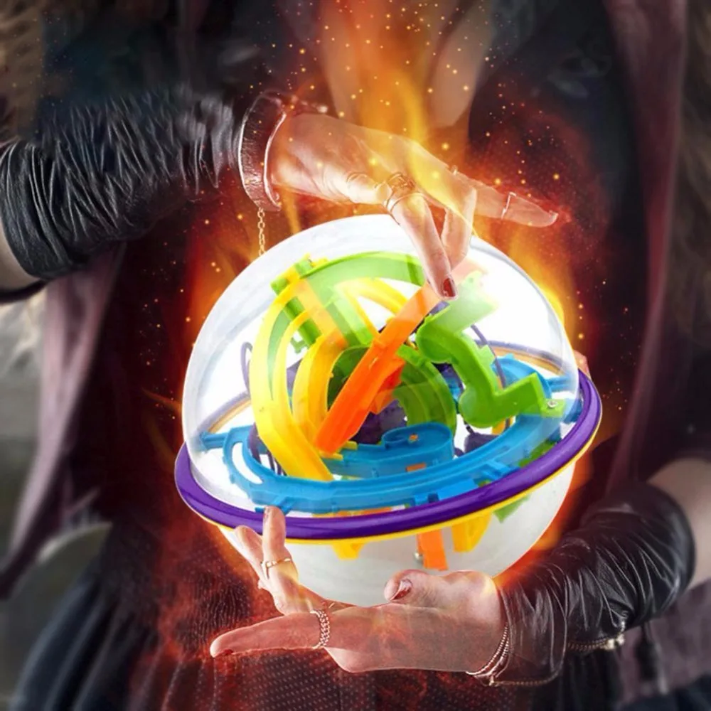 3D Интеллектуальный головоломка шар лабиринт игра для детей Раннее Обучение