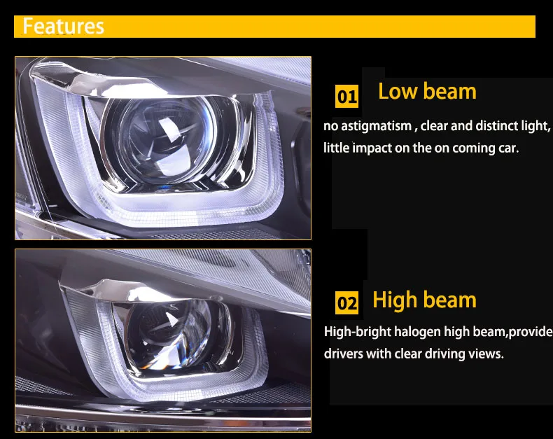 Для VOLKSWAGEN для гольфа 7 светодио дный сборки фар 2013- год