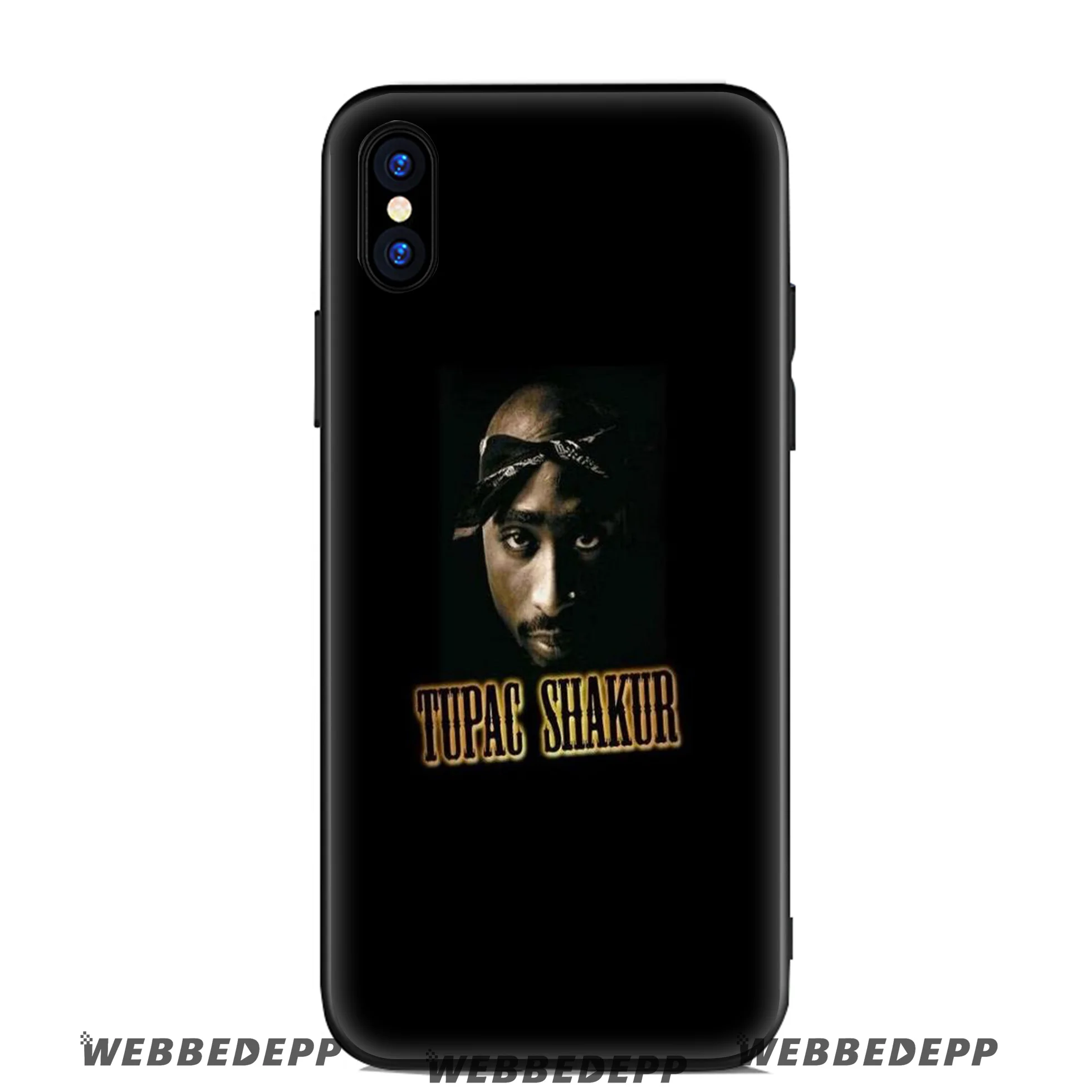 Мягкий силиконовый чехол WEBBEDEPP Tupac 2 Pac для Apple iPhone 11 Pro Xr Xs Max X или 10 8 7 6 6S Plus 5 5S SE TPU |