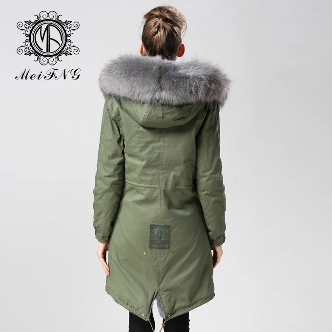 Женская куртка с капюшоном зеленое пальто в стиле милитари длинным рукавом и