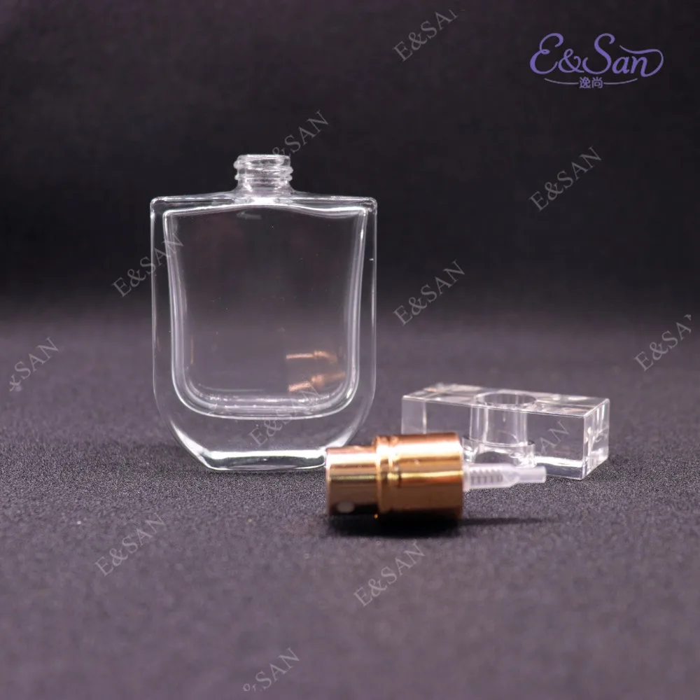 PT074D-30ML плоская квадратная крышка с песком прозрачное стекло духи спрей