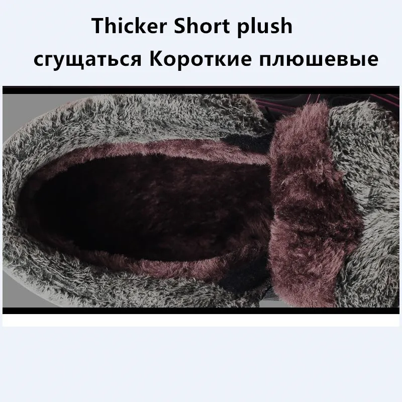 Мужские ботинки зимние с мехом 2018 теплые мужские рабочая обувь мужская модные