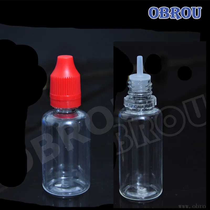 

Obrou 800pcs 20ml clear PET plasic dropper bottle with tamper-childproof cap5ml10ml15ml30ml