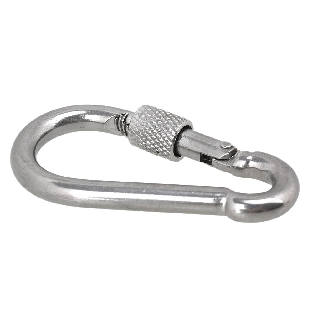 5 шт. 5x50 мм Серебряный крючок с закручивающейся цепью карабин застежкой из