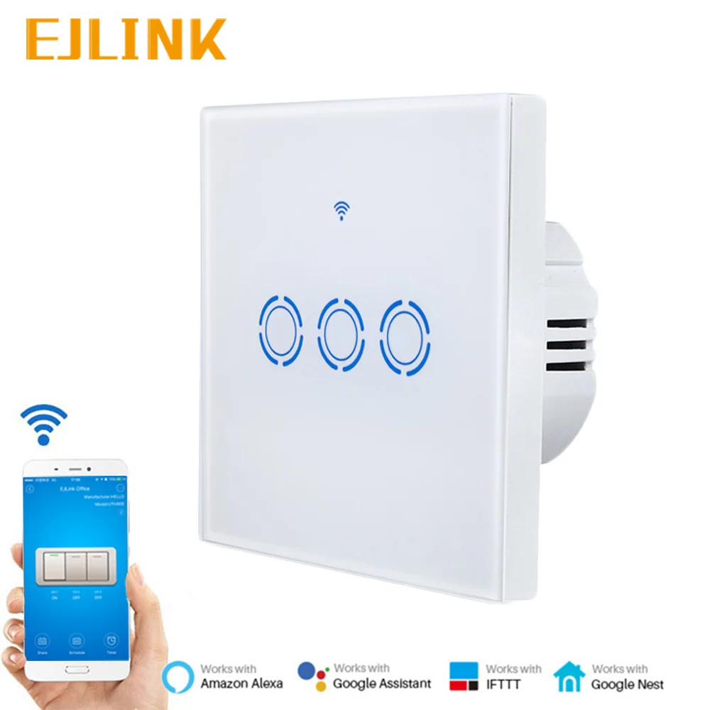 EJLINK 3 банды 1 способ Wifi переключатель Ewelink приложение дистанционное управление