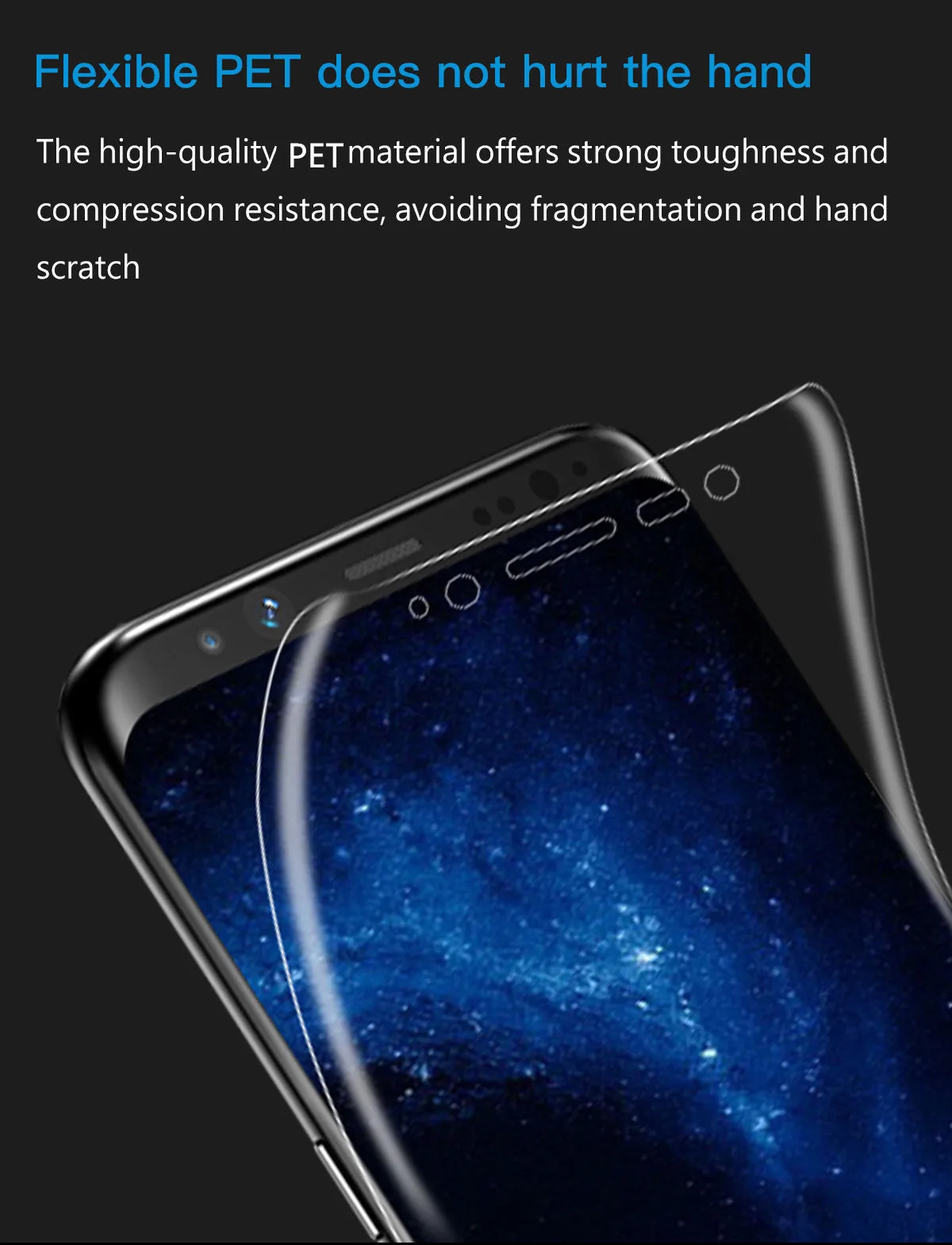 20D PET мягкая пленка для Samsung Galaxy S10 S9 S8 Plus Note 9 8 A50 S10e + полная изогнутая Защита экрана