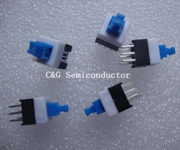 20 шт. 7*7 мм 6-контактный тактильный выключатель питания самоблокирующийся