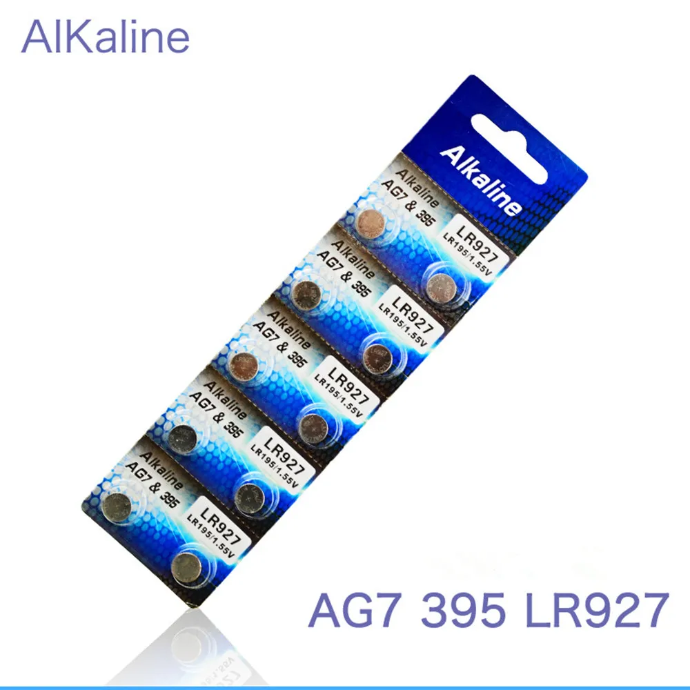 Оптовая продажа, высокое качество, розничная продажа, долговечная батарейка для часов 395 SR927SW 399 SR927W LR927 LR57 195 927 AG7, 50 шт.