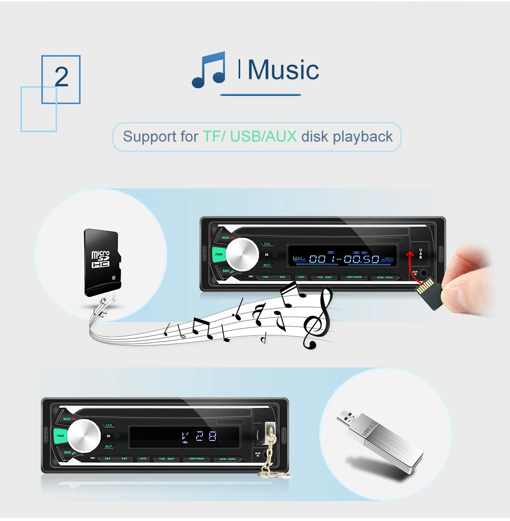 Автомагнитола 1 Din Bluetooth SD MP3 плеер Coche радио Estereo Poste Para Авто аудио стерео Carro Samochodowe Automotivo