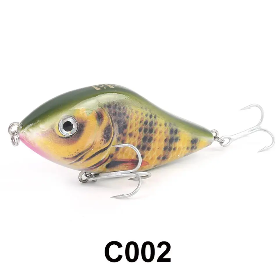 Maximumcatch Jerkbait, приманка для ловли щуки, 47 г, 100 мм, с крюком VMC, рывковая приманка, жесткая приманка для ловли щуки - Цвет: C002