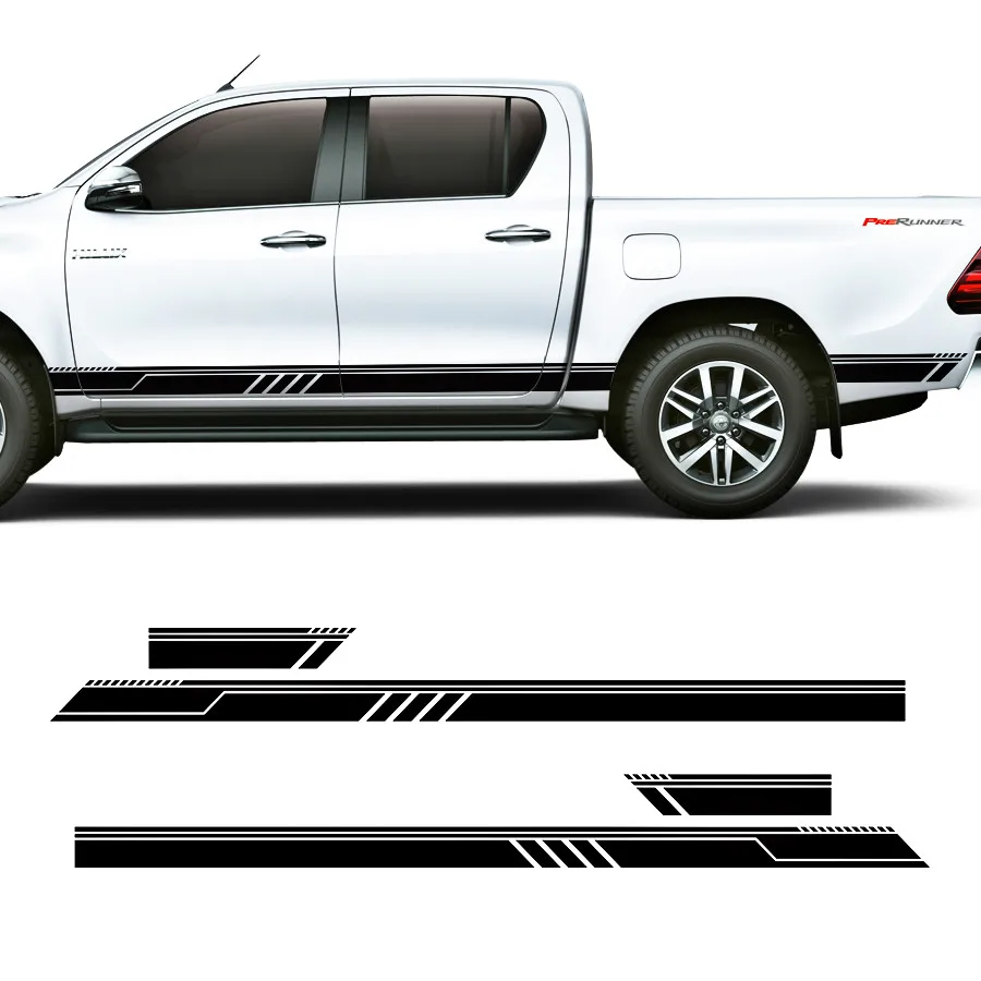 Наклейки для автомобиля подходят Ford Ranger 4 шт. боковые двери гоночные