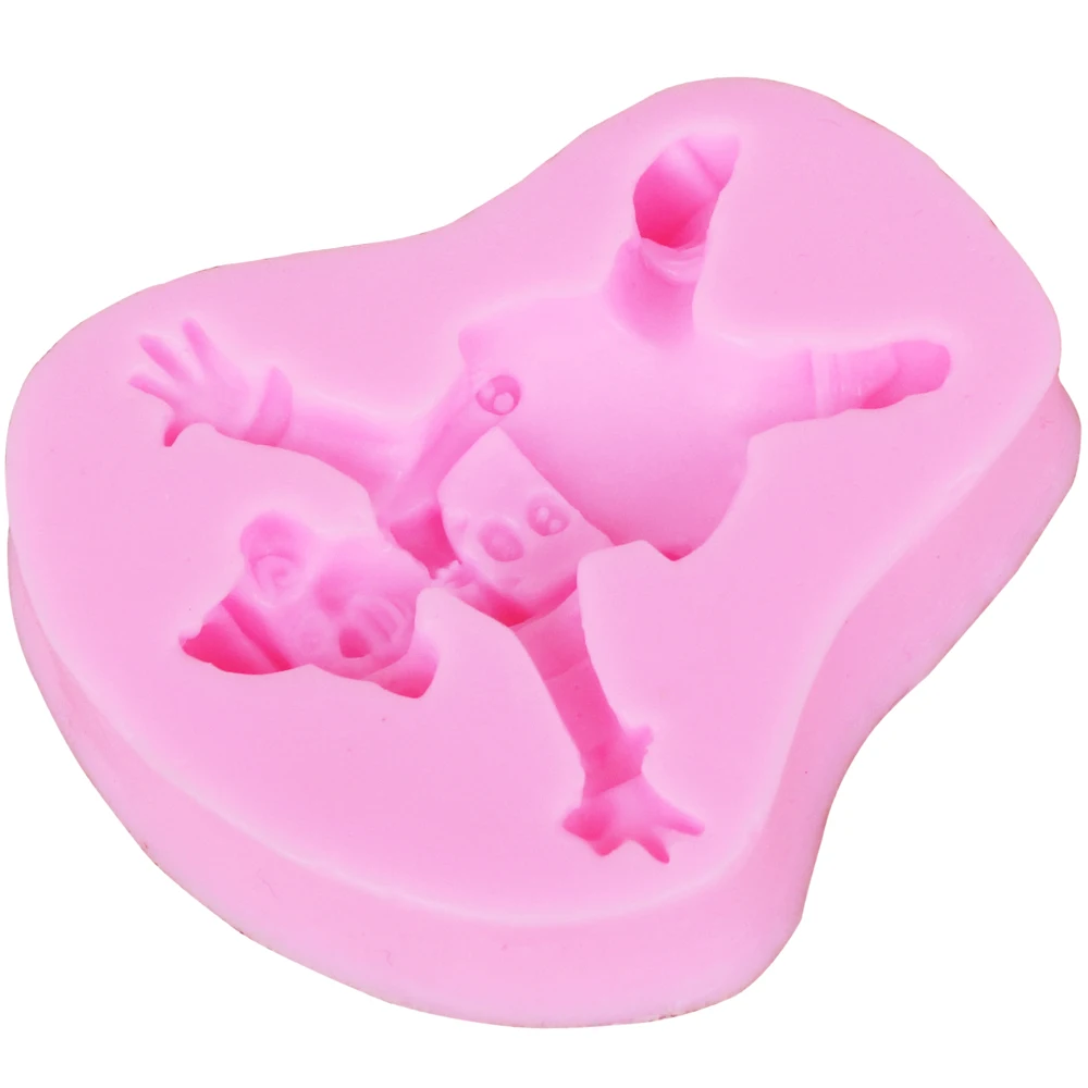 M2076 клоуна силиконовые формы для шоколадного торта печенье выпечка пудинга и