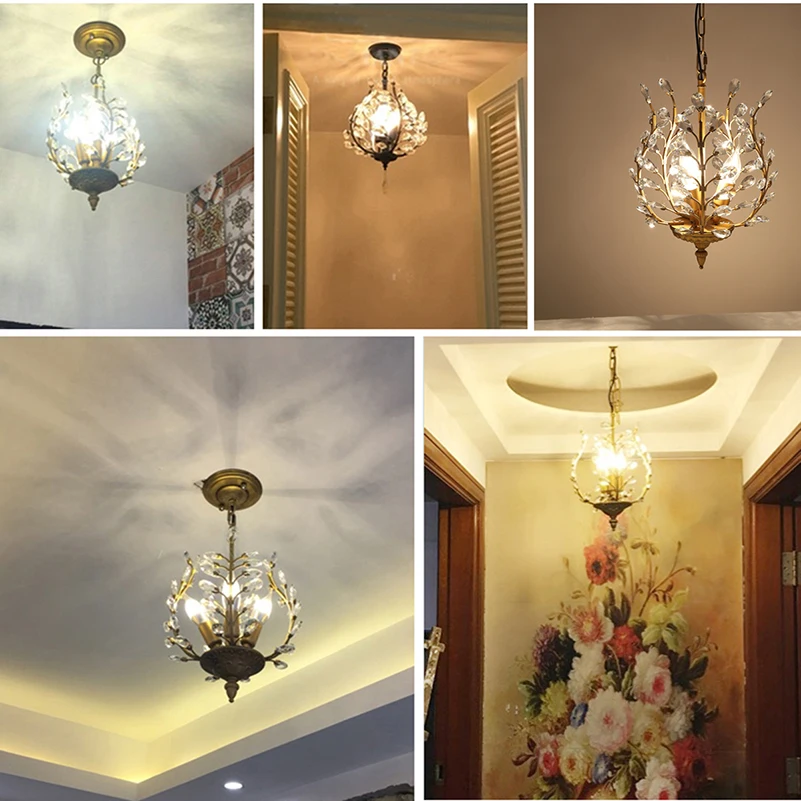 Ganeed 3 винтажные хрустальные люстры цвета шампанского потолочные светильники