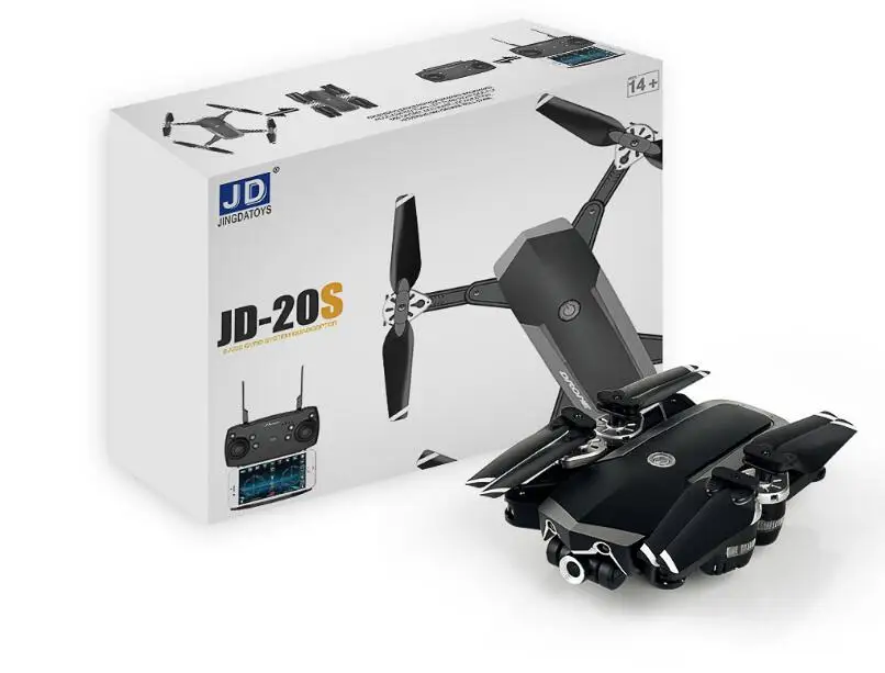 1 шт. JD-20S JD20S складной WiFi FPV Дрон с 2-мегапиксельной HD камерой RC Квадрокоптер RTF
