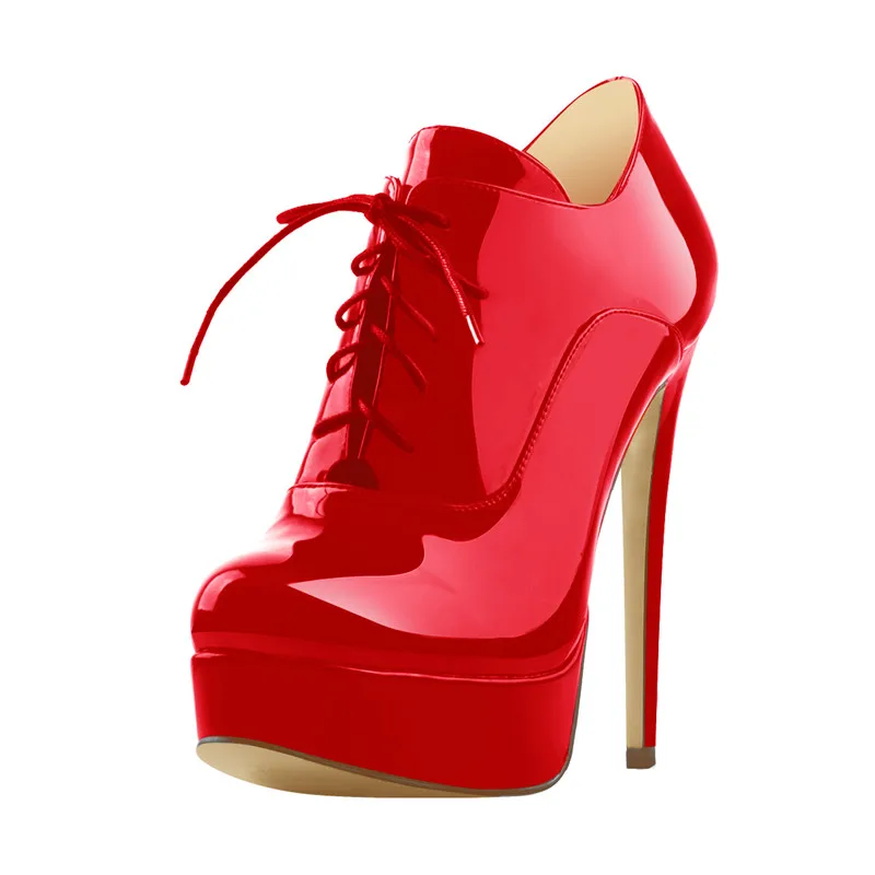 red casual shoes