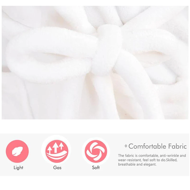 Long Bathrobes Women Robe Autumn Winter Warm Sleeve Flannel Female Sleepwear Lounges Homewear Pyjamas Nightdress | Женская одежда