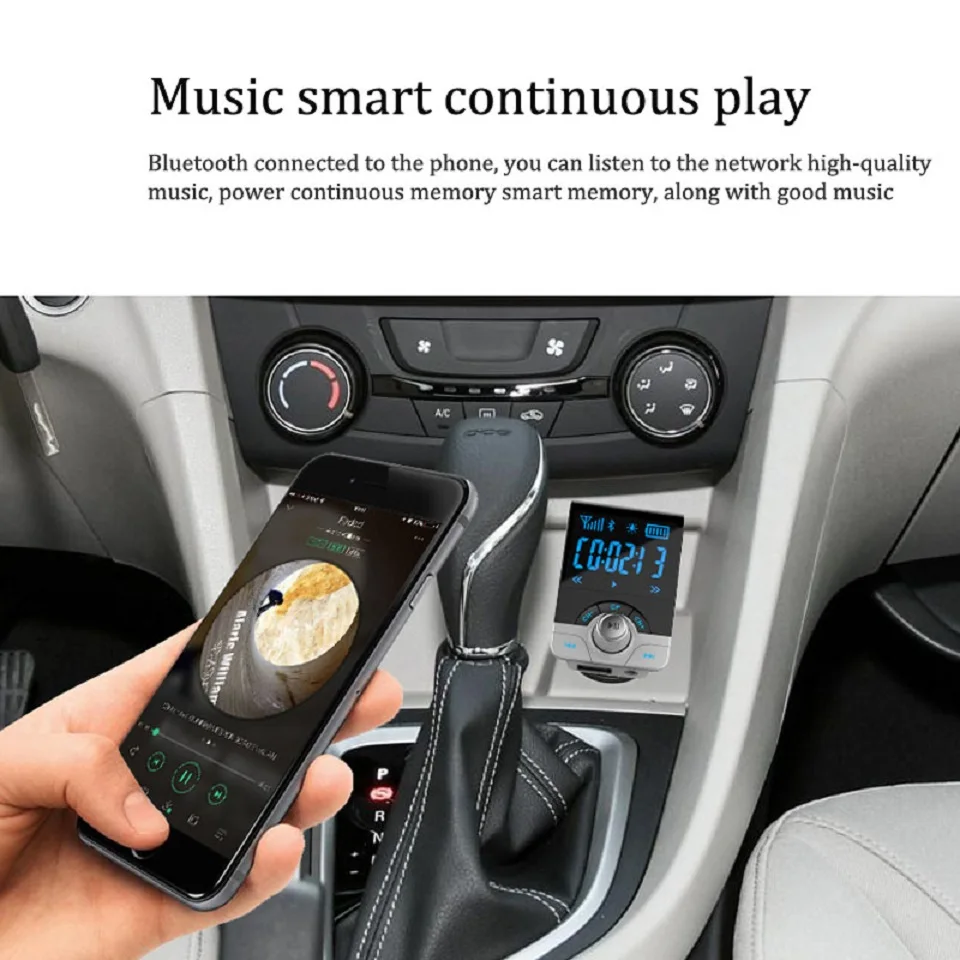 Беспроводной fm передатчик автомобильный комплект громкой связи Bluetooth 4 0 A2DP