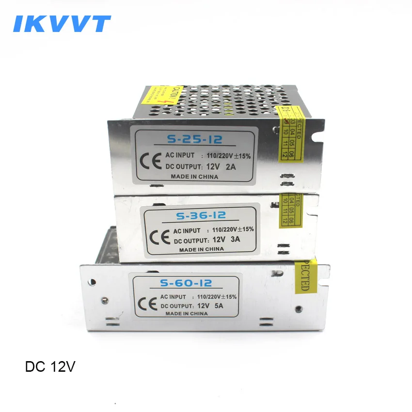 IKVVT источник питания 12 В светодиодный драйвер трансформатор импульсная мощность