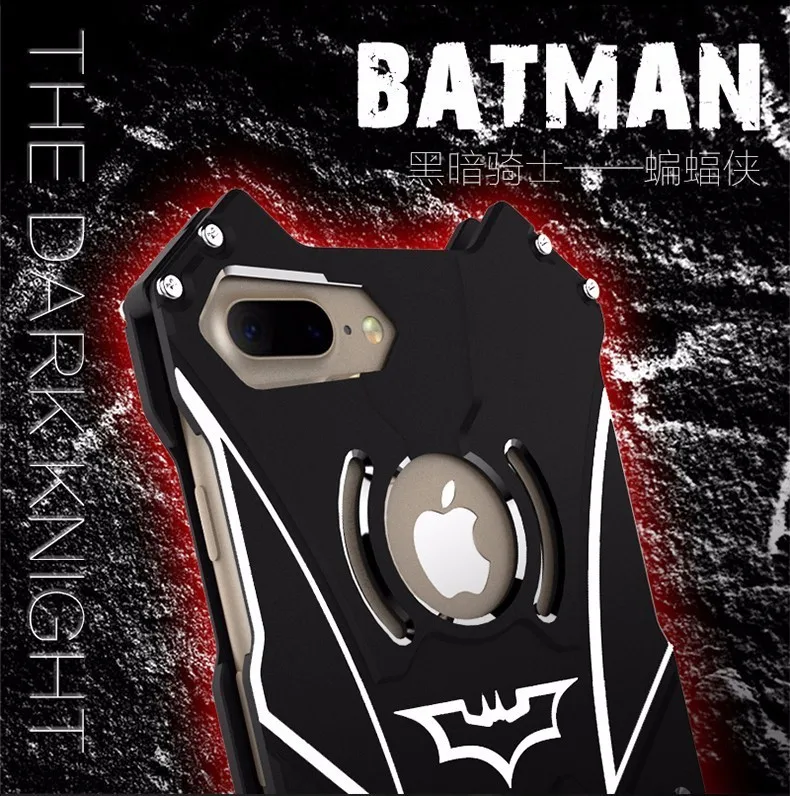 Cases For Iphone 6 6s 7 Plus 8 Armor Heavy Dust Metal Aluminum Cnc Batman Phone X Xs Xr Max | Мобильные телефоны и
